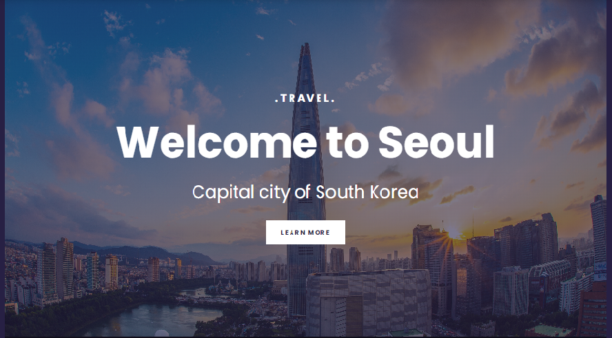 Seoul landing page